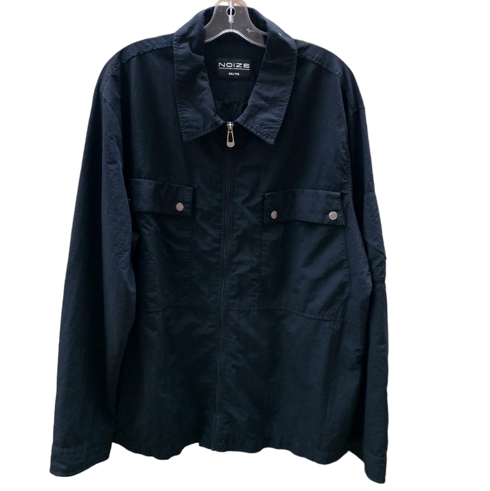 Noize Julian Minimalist Black Water-repellant Windbreaker Spring Jacket men XXL - Picture 5 of 16
